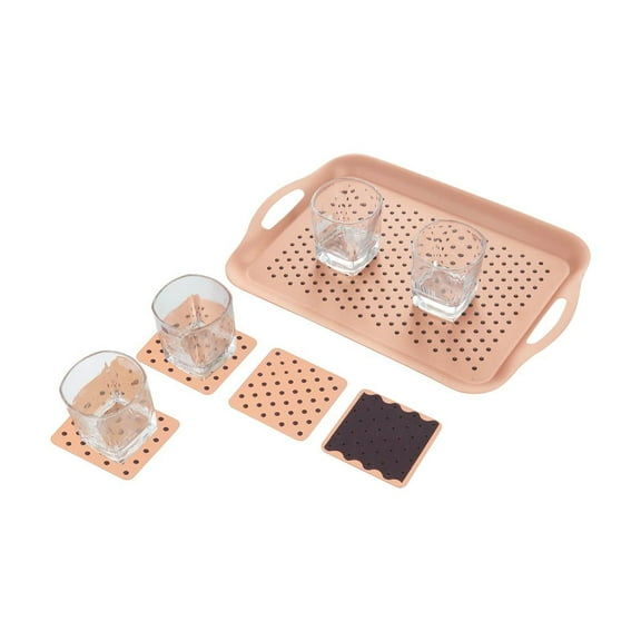 Non-slip tech tray  coasters set COPPER by Peterson Housewares  Artwares