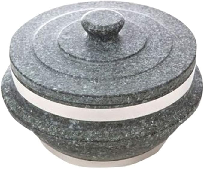 Non-stic Traditional Stone Rice Cooker Cauldron Multi Cooker 15cm Nurungji,Crust of Overcooked Scorched Rice Korea