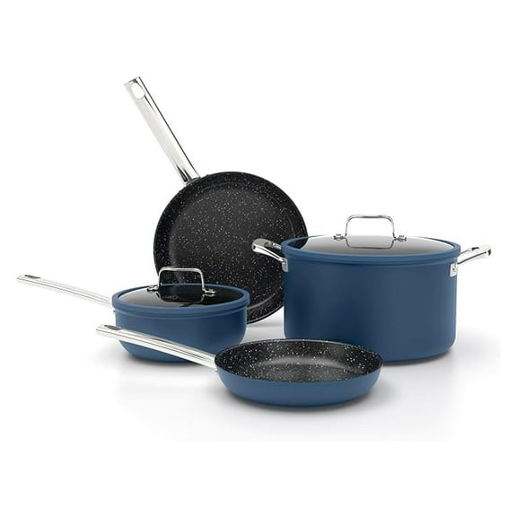 Non stick Cookware Sets, 6 Piece Induction Pots and Pans Set, Non-Toxic Deep Frying Pan Suitable for All Stove