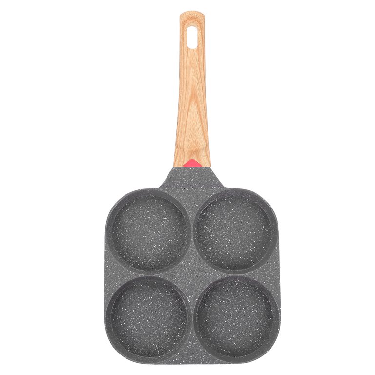 Hemoton 4 Cup Omelette Pan Non-stick Frying Pan Egg Pancake