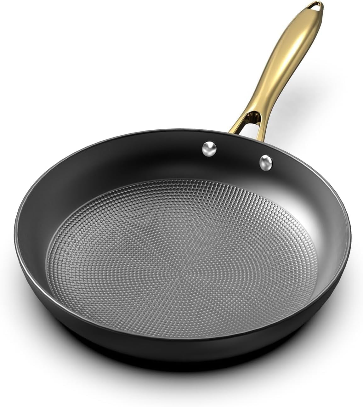 Non stick Frying Pans, Long Lasting 10 Inch Frying Pan, Professional Nonstick Frying Pan Cast Iron Skillet, Stay Cool Handle, Easy Clean Oven Safe Pans, Birthday Day Gifts