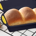 thumbnail image 1 of Non-stick Silicone Bread & Loaf Pan, 11.4 x 5.3 Inches, Perfect for Baking Bread, Quiche, Meatloaf & Lasagna, Durable Silicone Bakeware for Kitchen Use, 1 of 6