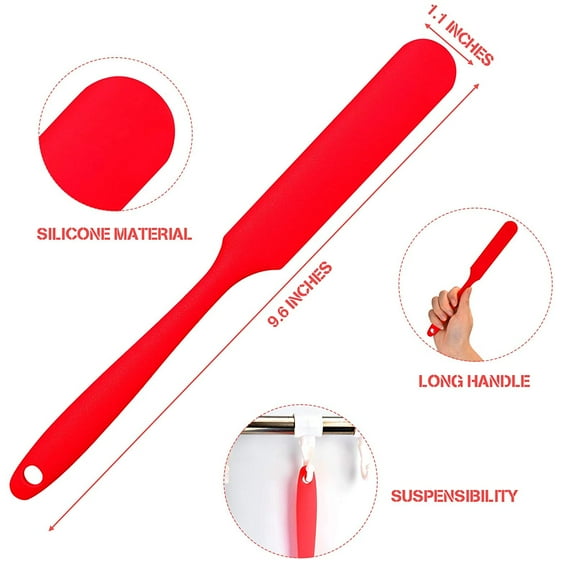 Non-stick Wax Spatulas Silicone Spatula Waxing Applicator Hair Removal Sticks Applicator Spatula Reusable Scraper Hard Wax Sticks for Home Salon Body Use