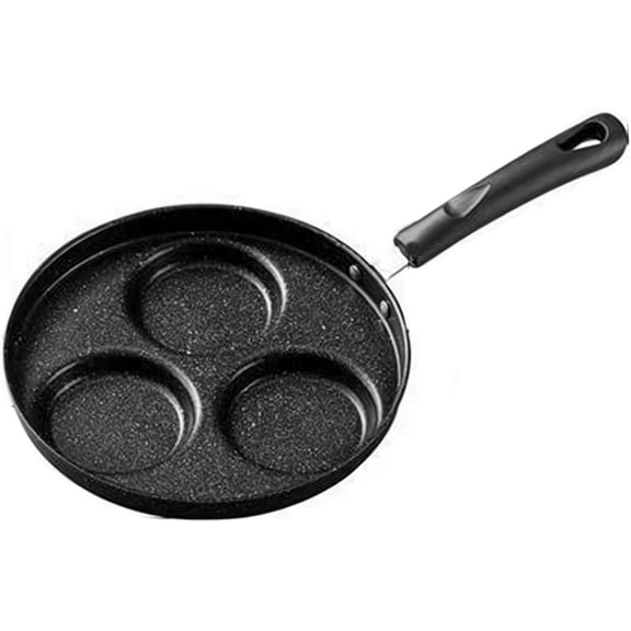 Non-stick egg pans, Cast iron egg frying pan, Breakfast burger egg pancake maker, for fried eggs, pancakes, Suitable for gas stoves and induction cooktops