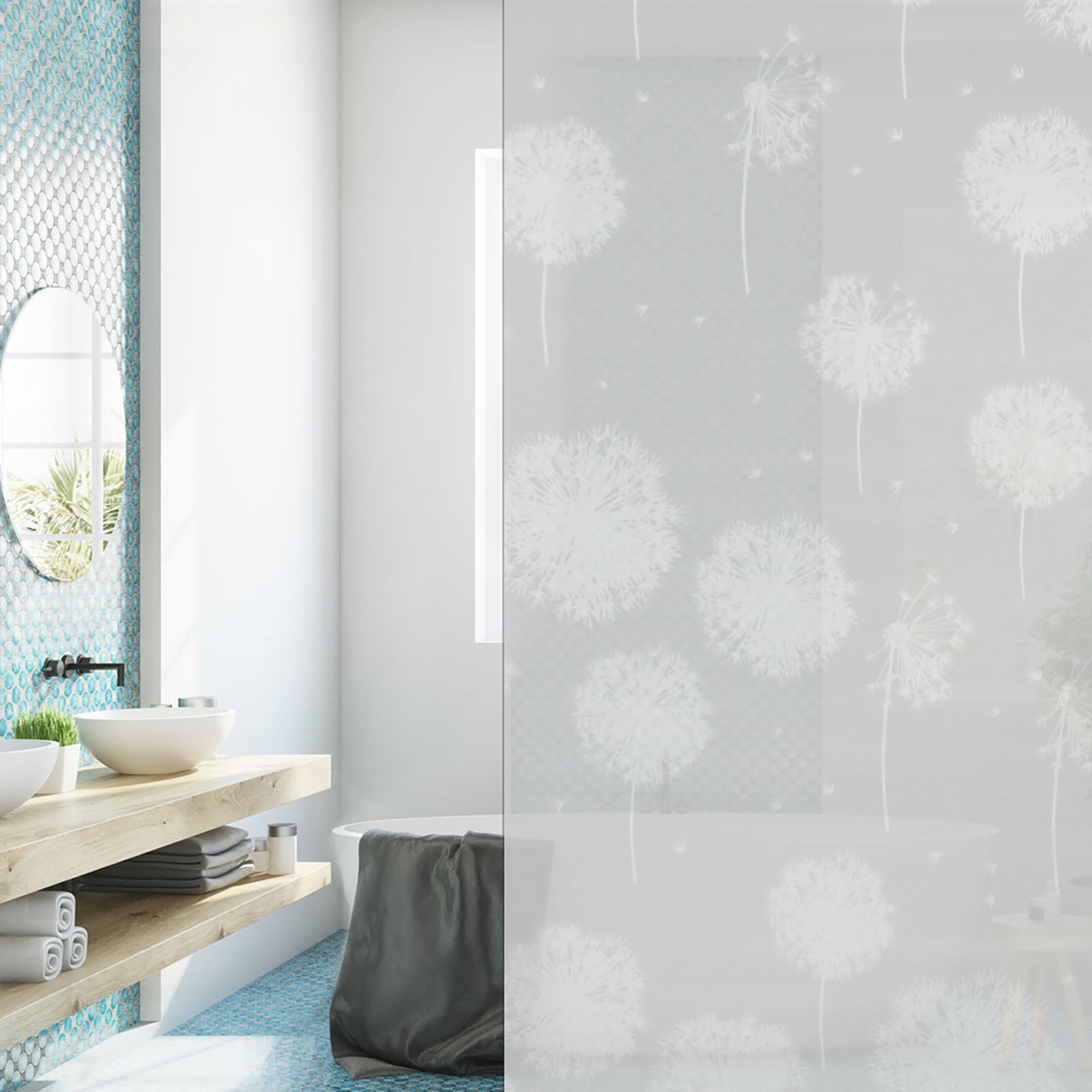 Nonsticky Window Films PVC Privacy Anti UV Static Cling Glass Sticker