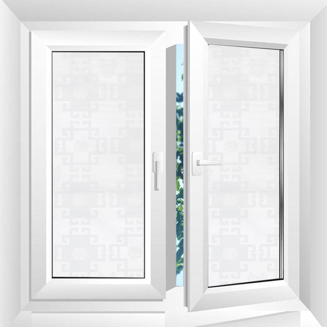 Nonsticky Window Films PVC Privacy Anti UV Static Cling Glass Sticker