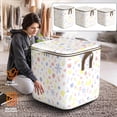 thumbnail image 1 of Non-woven Clothes Quilt Storage Bag Foldable Wardrobe Storage Toy Storage Bag, Foldable Quilt Storage Bag For Wardrobes, Can Be Used To Store Blankets, Clothes, Pillows, Quilts, Etc, 1 of 5