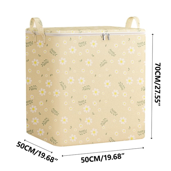 Non-woven Zipper Storage Bag,Large-capacity Storage Basket,Foldable Moving Organizer,Travel Quilt and Clothing Storage,Reinforced Handles,Two-way Zipper Storage,Portable Travel Storage Bag
