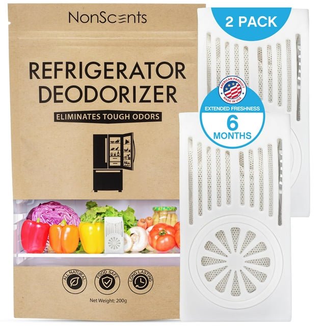 NonScents Refrigerator Deodorizer (2Pack) Outperforms Baking Soda