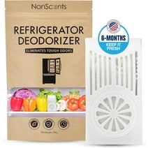 NonScents Refrigerator Deodorizer - Odor Eliminator for Fridge & Freezer - Outshines Baking Soda