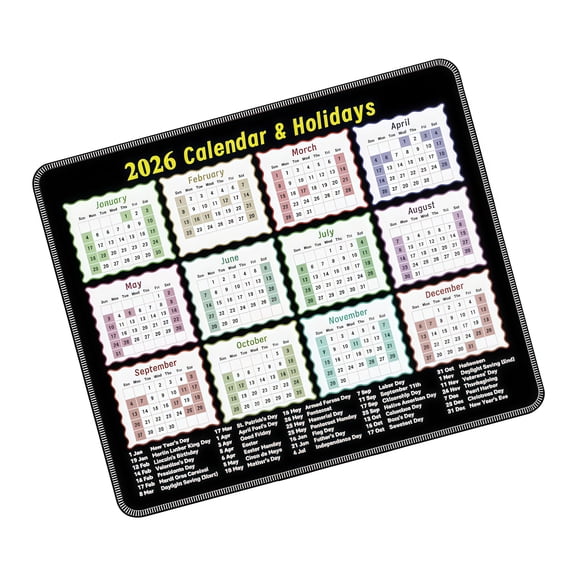 NonSlip Desk Pad Featuring 2026 Year Planner for Simplified Planning and Home Decor