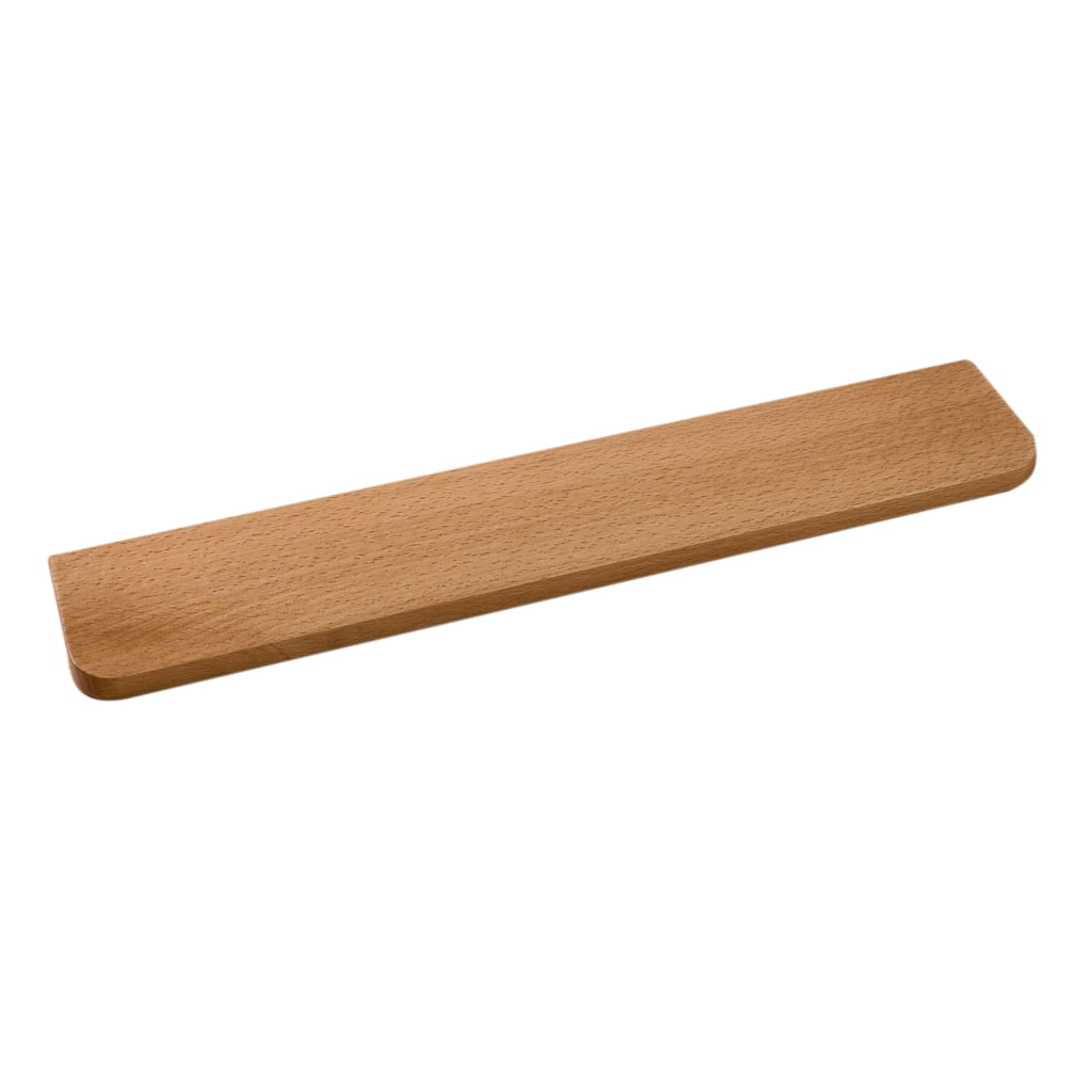 NonSlip Keyboard Pad Hand Wrist Rest Pad Beech Wood for Palms Keyboard Tray for Mechanical Gaming