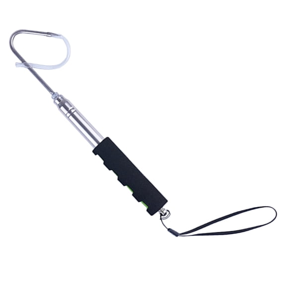 NonSlip Telescopic Fishing Gaff Hook Tackle Stainless Steel Retractable Fishing Gaff with Soft Handle Fishing Accessory