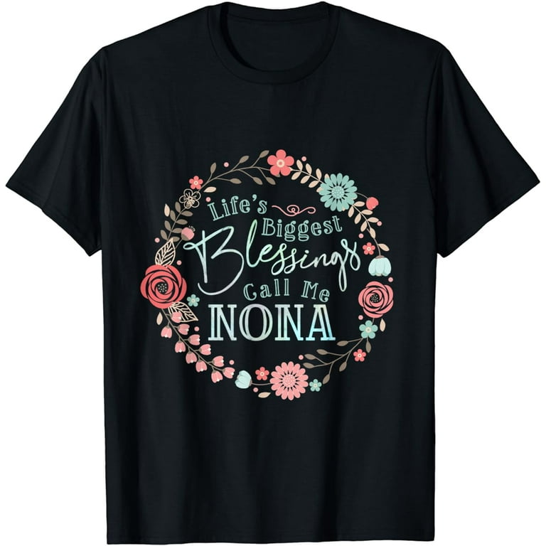 Nona T-Shirt Grandmothers T Shirt Curte Grandma Tee Nona T-Shirt Grandmothers T Shirt Curte Grandma Tee