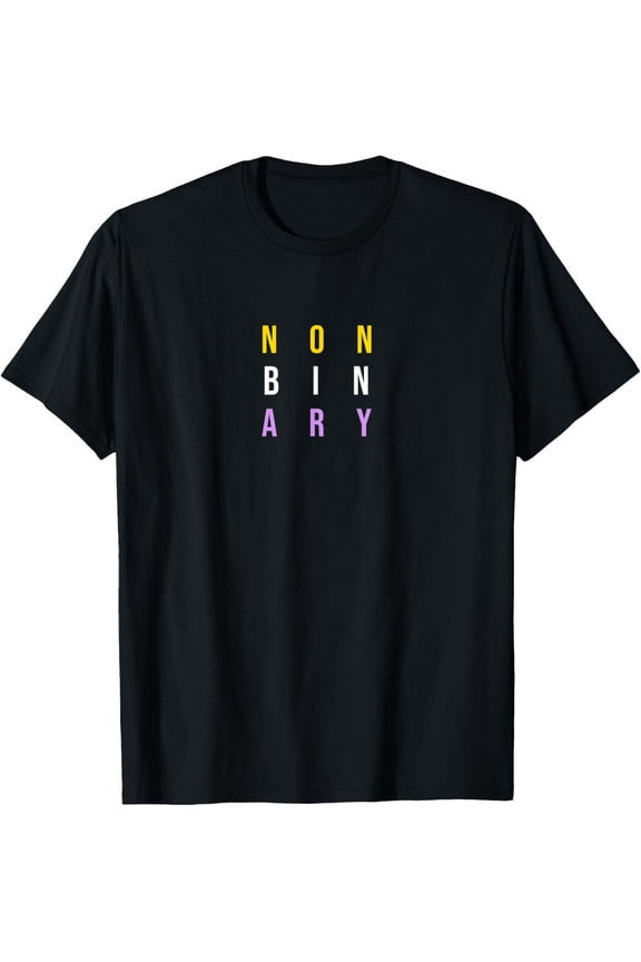 Nonbinary NB Flag Pride Colors Non Binary Enby Gift T-Shirt