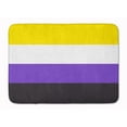 thumbnail image 1 of Nonbinary Pride Machine Washable Memory Foam Mat, 1 of 4