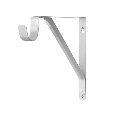 Nonbranded 12 inch Medium Duty Steel Shelf Bracket, with Screws, 145 lb Capacity, White