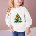 thumbnail image 1 of None Cotton Toddlers Sweatshirts Winter Comfort Crewneck White Print Fashion Blouses Kids Long Sleeve Shirts Boys and Girls Sweatshirts, 1 of 4