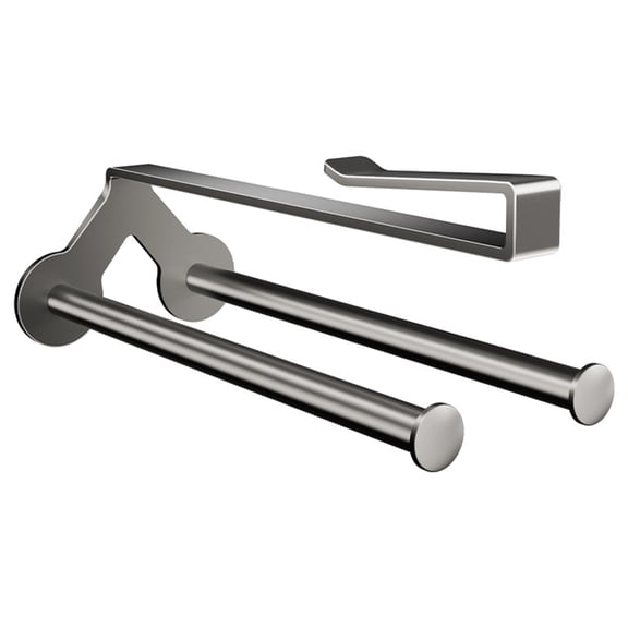 None Drill Cabinet Mounted Paper Towel Holder Cling Film Dispenser Kitchen Shelf Organizers Easy to Installation