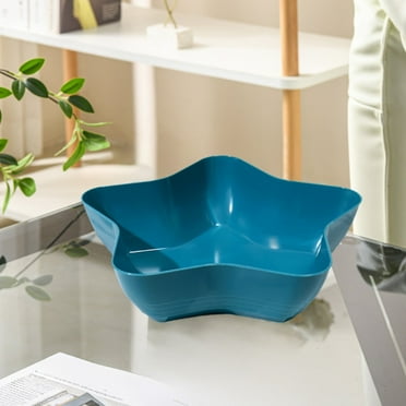 None Durable Snack Tray Fruit Plate Five-pointed Star Design Large Capacity Food Grade Plastic Multi-purpose Easy to Clean Kitchen