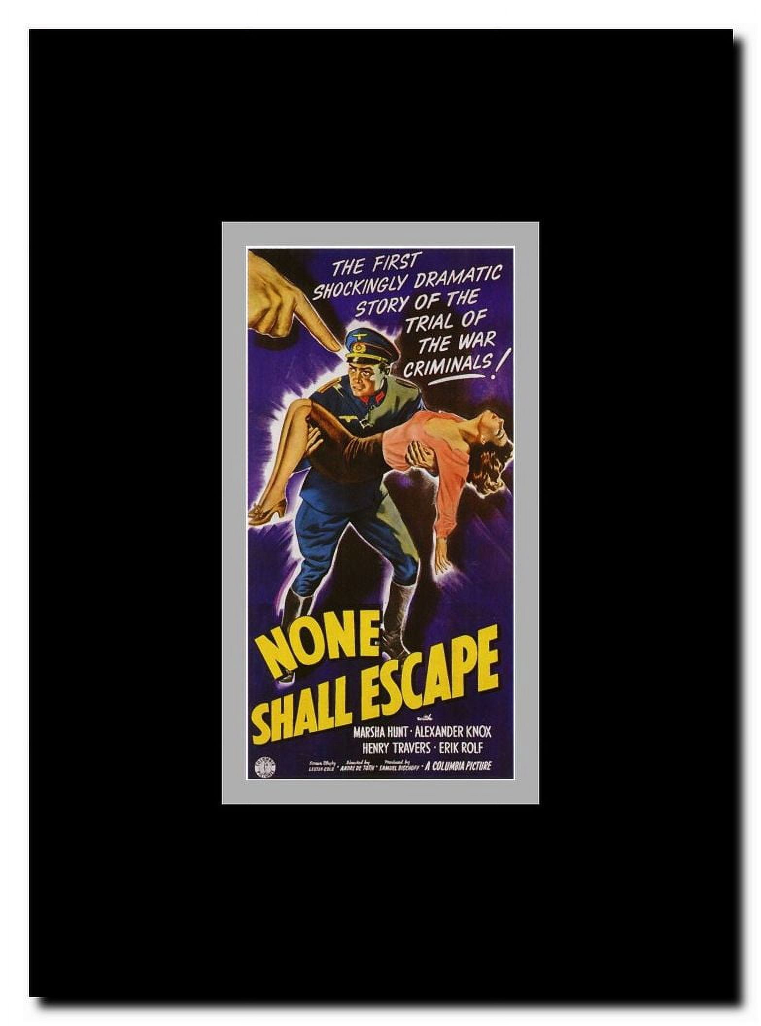 None Shall Escape Framed Movie Poster