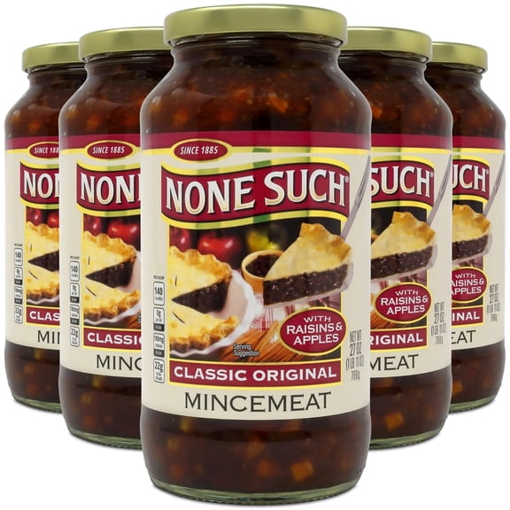 None Such Classic Original Mincemeat with Raisins and Apples, 27 Ounce, Pack of 6