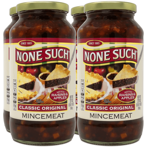 None Such Mincemeat Classic Original with Apples and Raisins, 27 Ounce (Pack of 4)