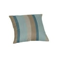 thumbnail image 1 of Casual Cushion Patterned Sunbrella® Fabric 1-Piece Indoor/Outdoor Square Throw Pillow, 15"W x 15"L, Gateway Mist, 1 of 4