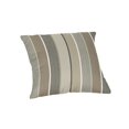 thumbnail image 1 of Casual Cushion Stripe Sunbrella® Fabric 1-Piece Outdoor Throw Pillow, 15"W x 15"L, Milano Char, 1 of 4