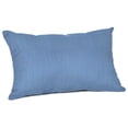 thumbnail image 1 of Casual Cushion Outdoor Lumbar Pillow, Sunbrella Fade & Water Resistant for Patio Furniture & Porch Swings, 19"W x 12"L, 6" thick, Reversible, Cast Ocean, 1 of 5