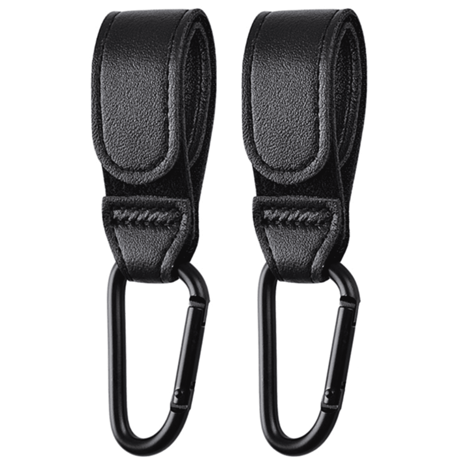 Noneea 2PCS Travel Stroller Hooks Accessory, Multipurpose PU Leather ...