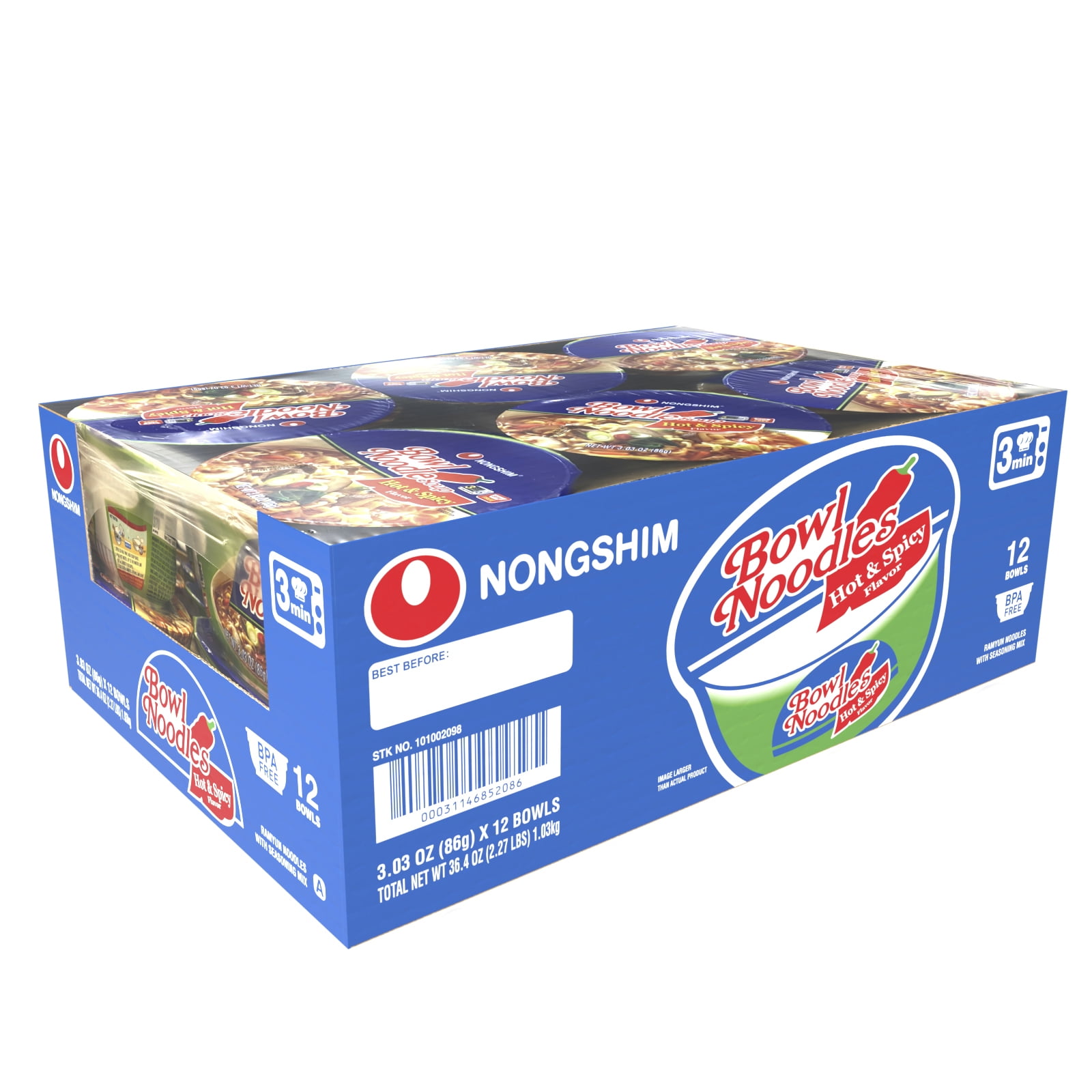 Nongshim® Hot & Spicy Bowl Noodle Soup, 3.03 oz - Baker's