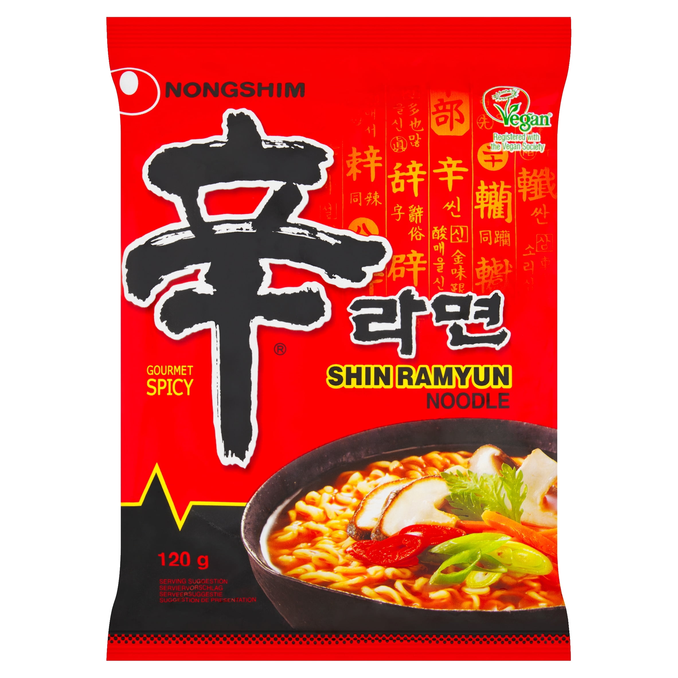 Nong-Shim Instant Shin Ramyun Noodle Soup 120G, Imported from Britain