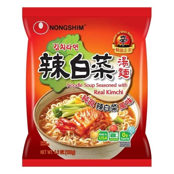 NongShim Noodle Soup, Kimchi, 4.2 Ounce (Pack of 10)