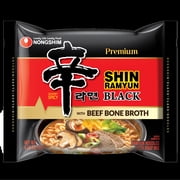 NongShim Shin Black Ramyun Premium Noodle Soup, Gourmet Spicy, 4.58 Ounce 16 Pack