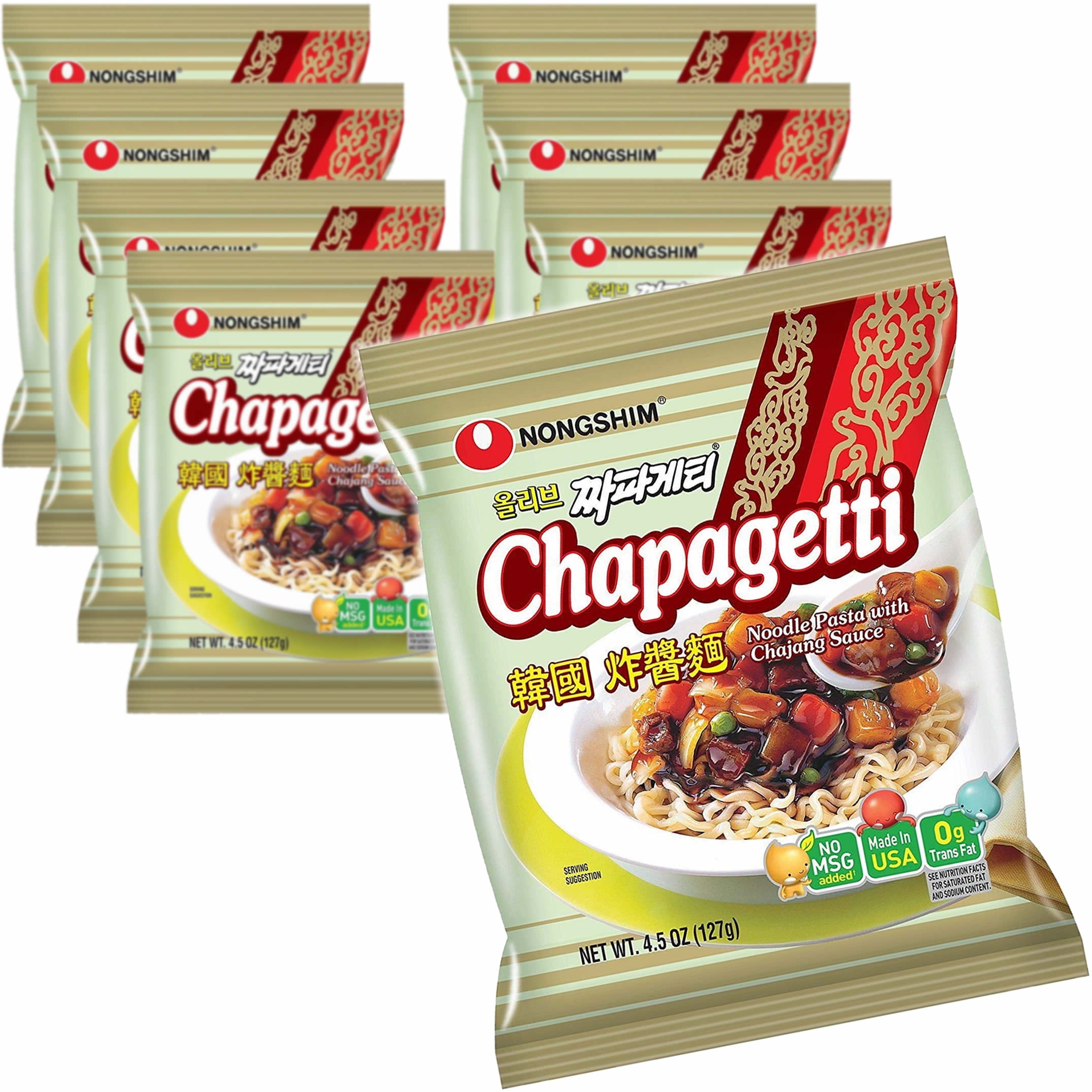 Nongshim CHAPAGETTI: Chewy Korean Ramen Noodles in Black Bean