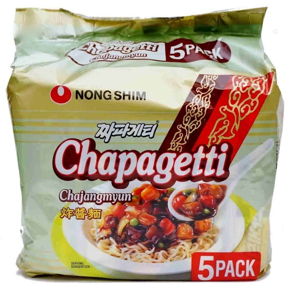Nongshim Chapagetti Chajang Noodle, 4.5-oz 20 Packs (Made in USA)