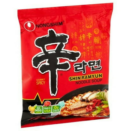 Nongshim Gourmet Spicy Shin Ramyun Noodle Soup, 4.2 oz, 10 pack