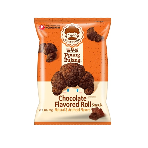 Nongshim Ppang Bujang Chocolate Flavored Roll, 1.94 oz