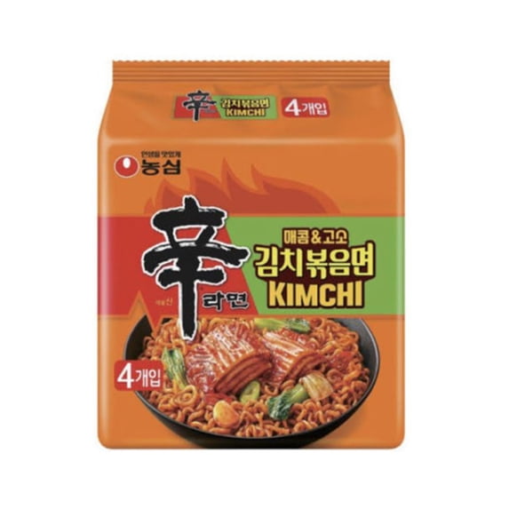 Nongshim Shin Ramen Stir Fry Sweet Spicy Kimchi 137gX4