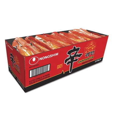 OTOKI Jin Ramen Mild Spicy Flavor, 4.23oz Pack, 18 Count, Beef Broth ...