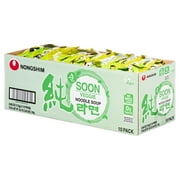 Nongshim Soon Veggie Savory Vegan Ramyun Ramen Noodle Soup Pack, 3.95oz X 10 Count