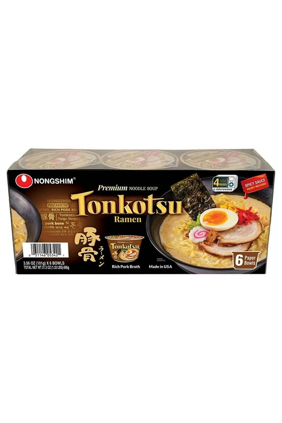 Tonkotsu Ramen Bowl 3.56 Ounce (6 Count)