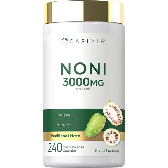 Noni Capsules | 3000mg | 240 Count | by Carlyle