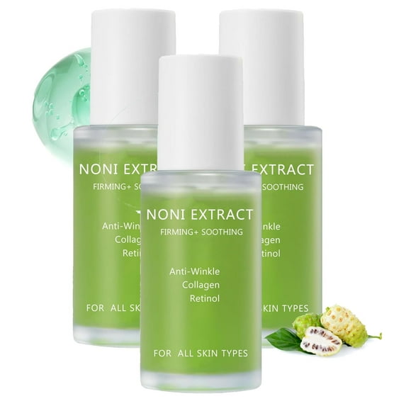 Noni Fruit Serum, Noni Extract Facial Serum, Noni Energy Ampoule, Noni Moisture Balancing Toner, Korean Hydrating Serum For All Skin Types (3Pcs)