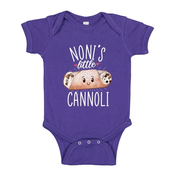 Noni's Little Cannoli Baby Bodysuit One Piece 18 mo Purple
