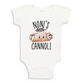 thumbnail image 1 of Noni's Little Cannoli Baby Bodysuit One Piece 6 mo White, 1 of 3