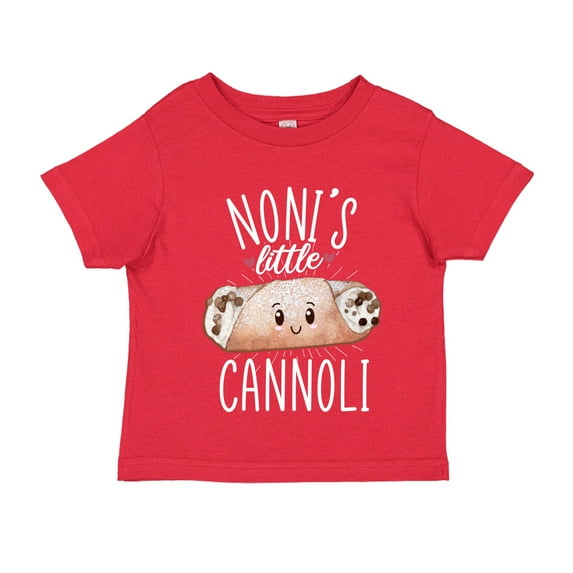 Noni's Little Cannoli Toddler T-Shirt 3T Red