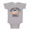 thumbnail image 1 of Nonna and Nonno's Little Cannoli Baby Bodysuit One Piece NB Athletic Heather, 1 of 4