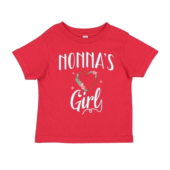 Nonna's Girl Toddler T-Shirt 4T Red